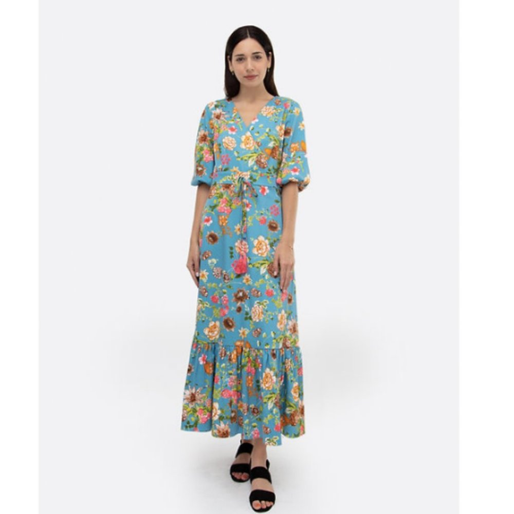 Floral Print Wrap Dress (Dot & Stripe) - Picture 5 of 7